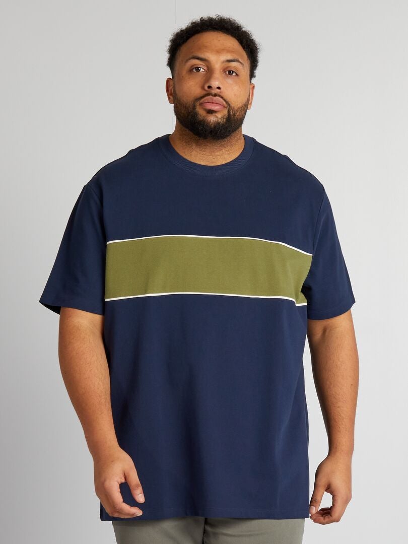Camiseta de algodão piqué - verde