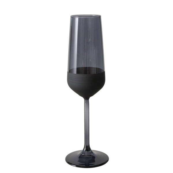 Kieliszek do szampana czarny MOLUNA, 195 ml
