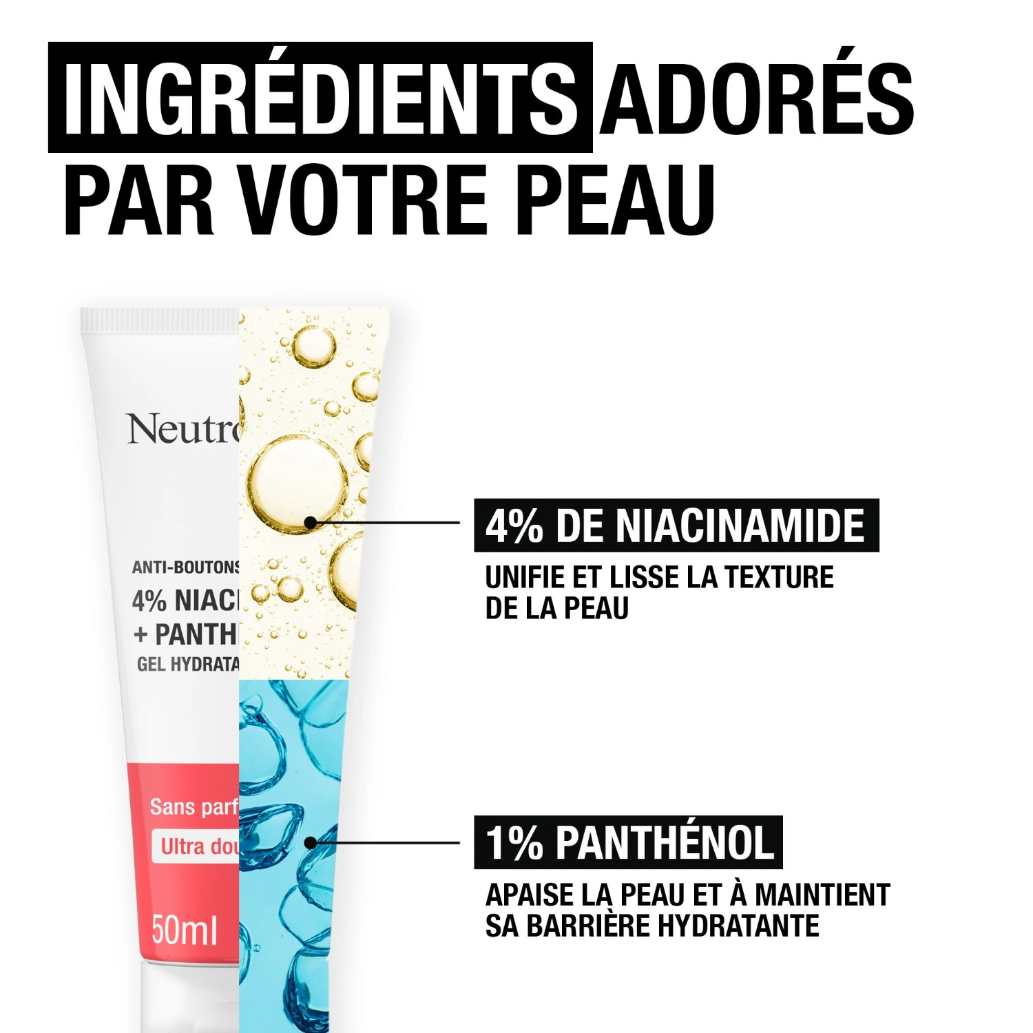 Neutrogena Anti-Boutons + Gel Hydratant Niacinamide + Panthénol