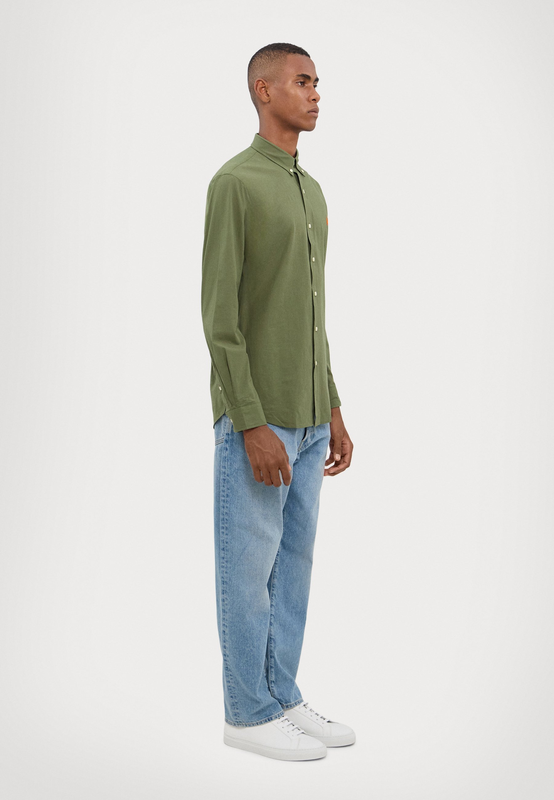 Polo Ralph Lauren manches longues - Chemise - coloris olive