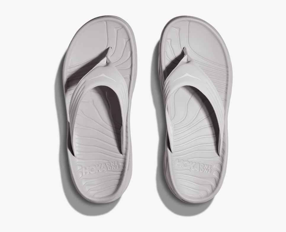 HOKA Ora Recovery Flip 2 Lunar Rock / Fehér
