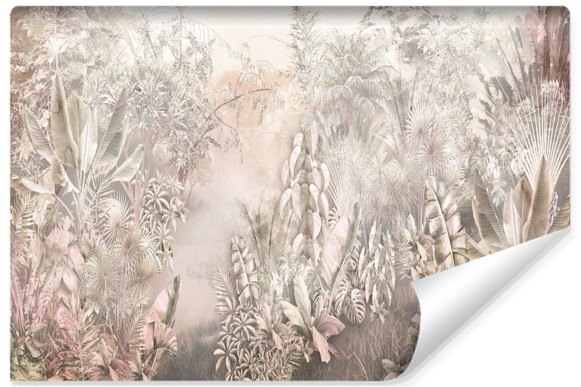 Fototapeta Ścienna LIŚCIE Kwiaty Vintage 90x60cm