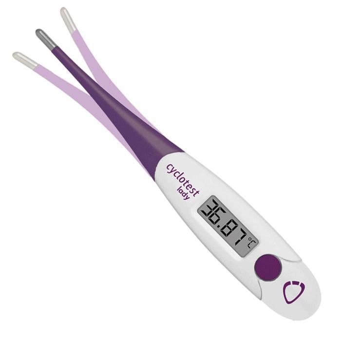 Termómetro basal Cyclotest Lady Digitales para monitorización del ciclo menstrual, 1 unidad.