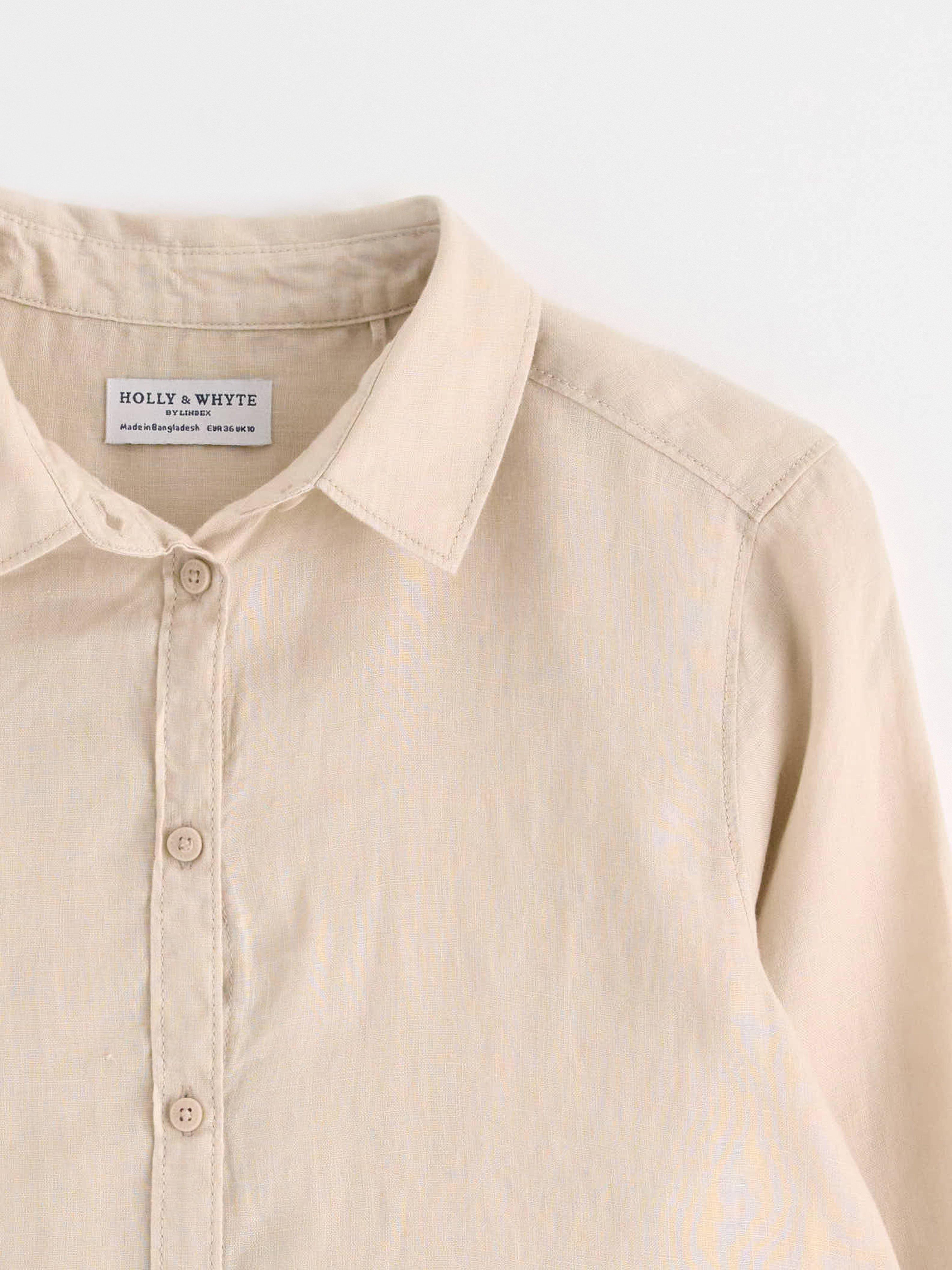 Linskjorte lys beige