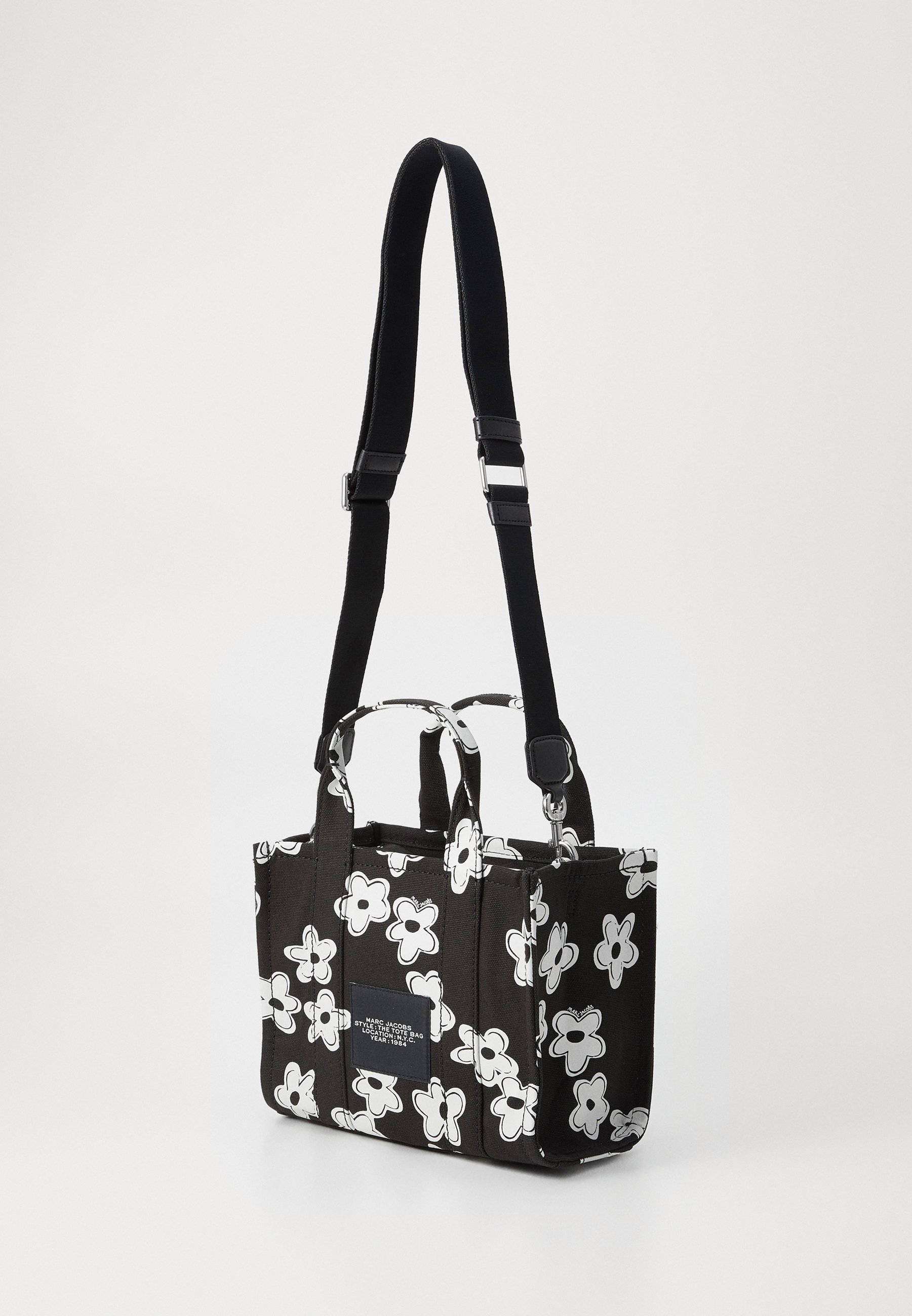 MARC JACOBS THE SMALL TOTE - Handtas - zwart/wit