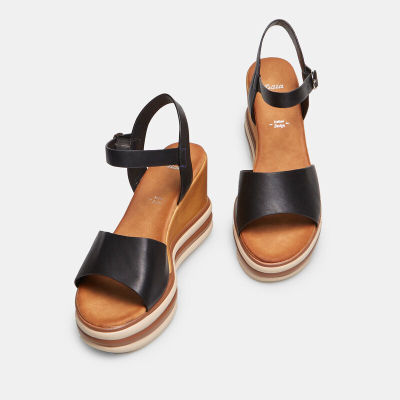 Kvinnors kilklackade sandaler