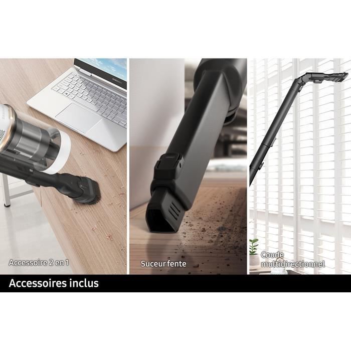 SAMSUNG Jet 85 Complete VS20C85G4TB - Cordless Stick Vacuum Cleaner - 210 AW Power - 60 min Runtime - 3 Brushes