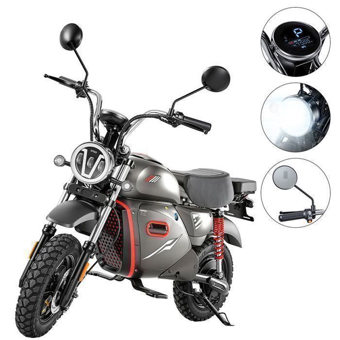 Moto électrique Pour Adulte SD-M8-15''-2000W-4 vitesses-90 km-150 KG-Boîte de rangement (avant)-Convient aux adultes-Tout Terrain