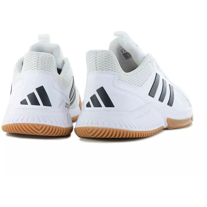 Scarpe da pallavolo indoor adidas Court Flight, bianche, unisex