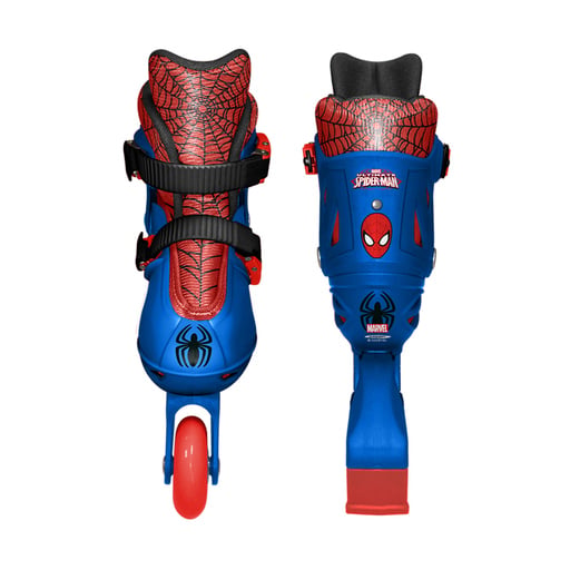  Patins em linha de 4 rodas do Homem-Aranha, tamanhos 30-33