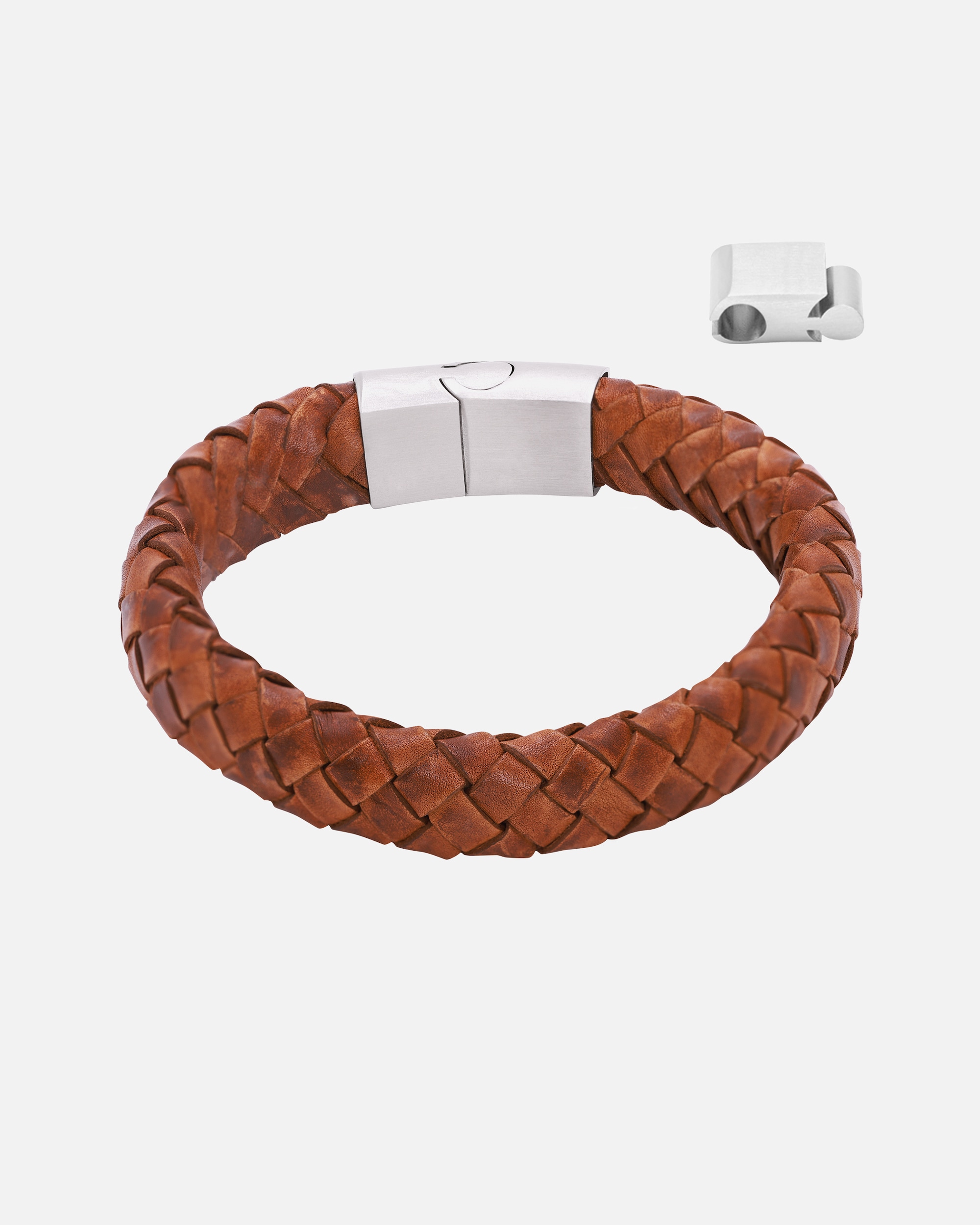 Heideman Bracelet en cuir Enno cognac