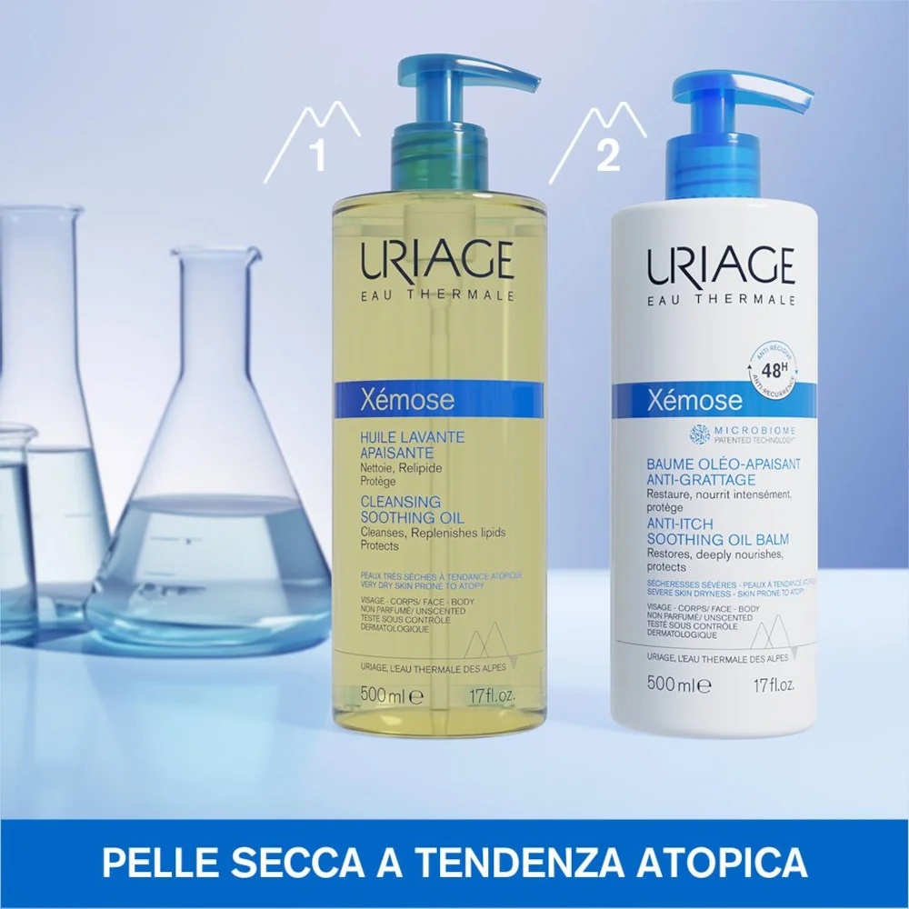 URIAGE Uriage Xèmose rahustav puhastusõli dušiks ja vanniks 500 ml väga kuivale nahale
