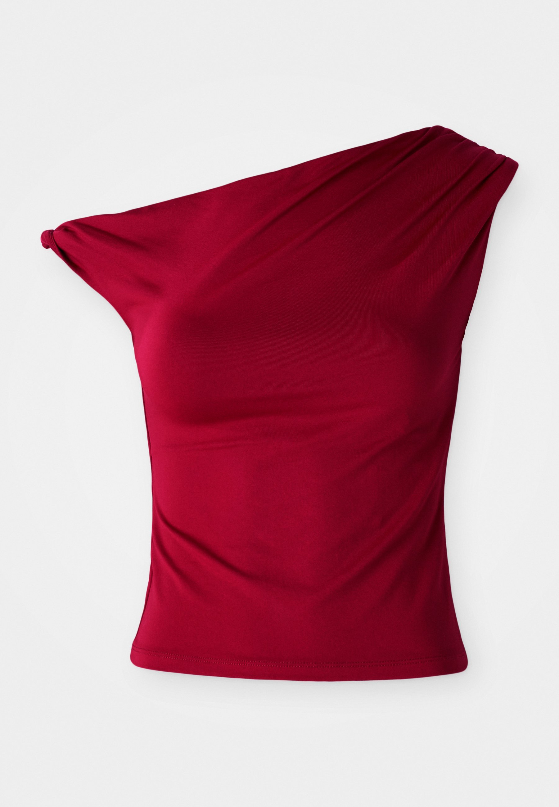 Gina Tricot ASYMMETRIC MICRO - Basic T-shirt - rood