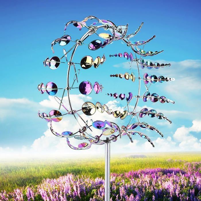 Mulino a vento da giardino per esterni, turbina eolica decorativa, per terrazze/prati/pati, accessorio da giardino.