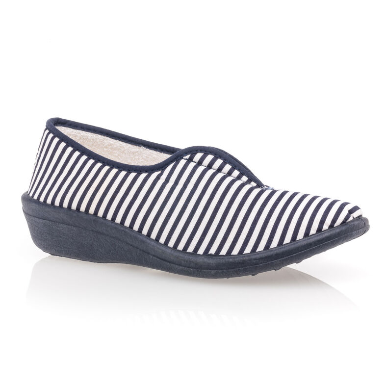 Blaue Damenpantoffeln