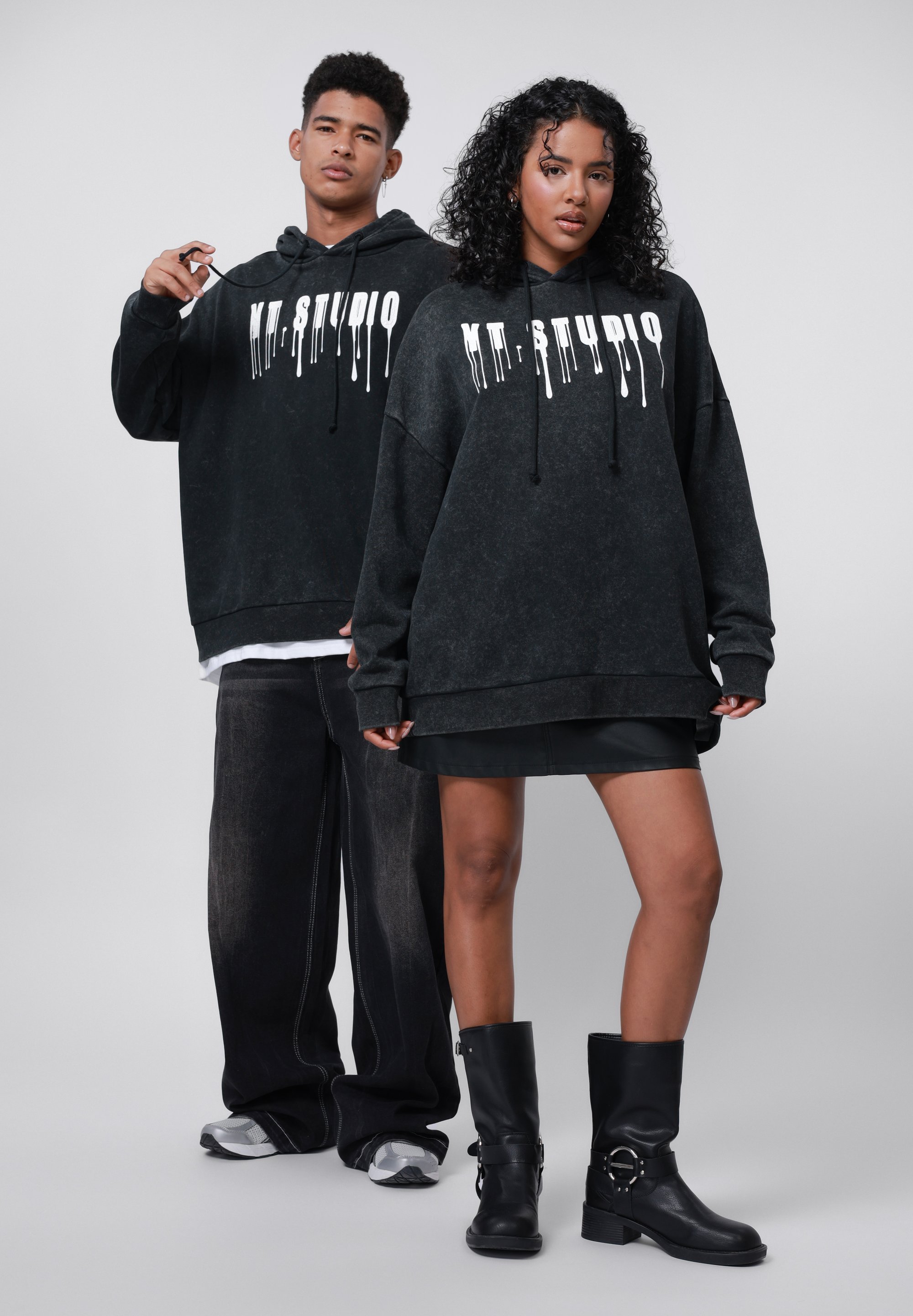 YOURTURN UNISEX - Sweatshirt - grijsgewassen