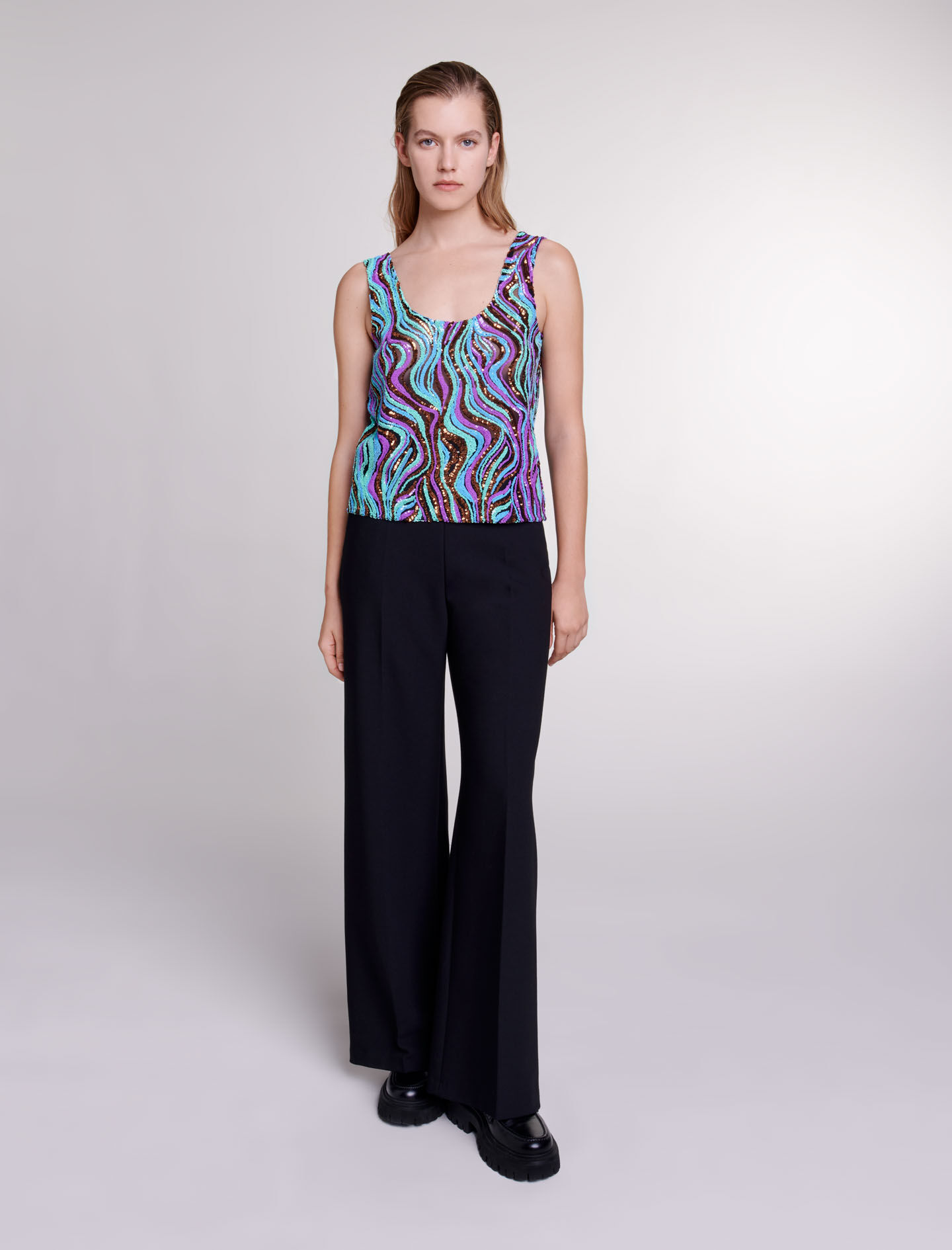 Top met pailletten - Multicolor