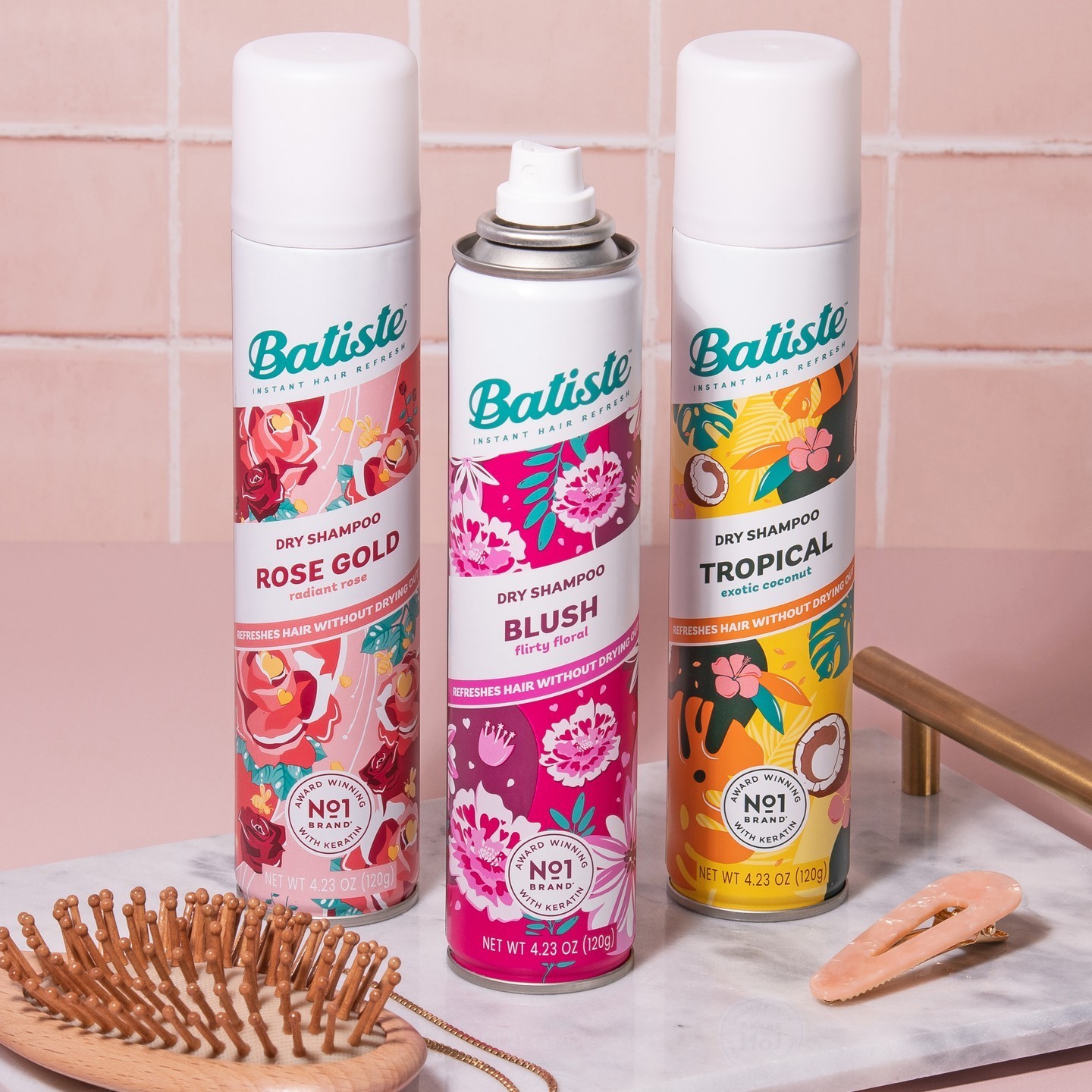 Batiste suhi šampon ružičasto zlato - 200 ml