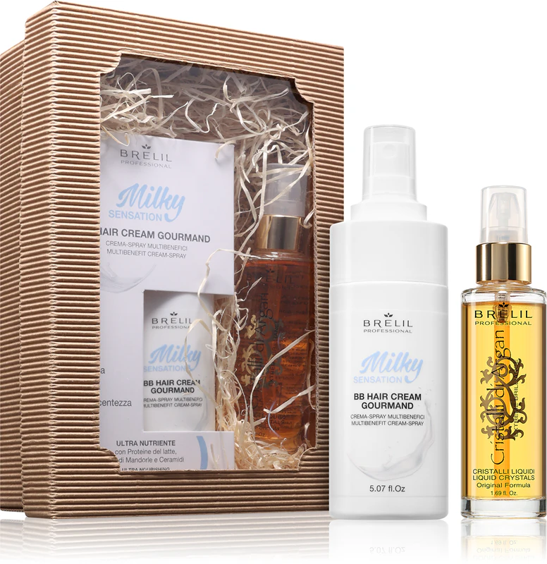 Darčeková sada Brelil Professional Gift Set pre lesk a zjemnenie vlasov