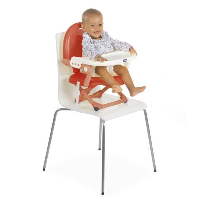 Seggiolino rialzato CHICCO Pocket Snack - Rosso papavero