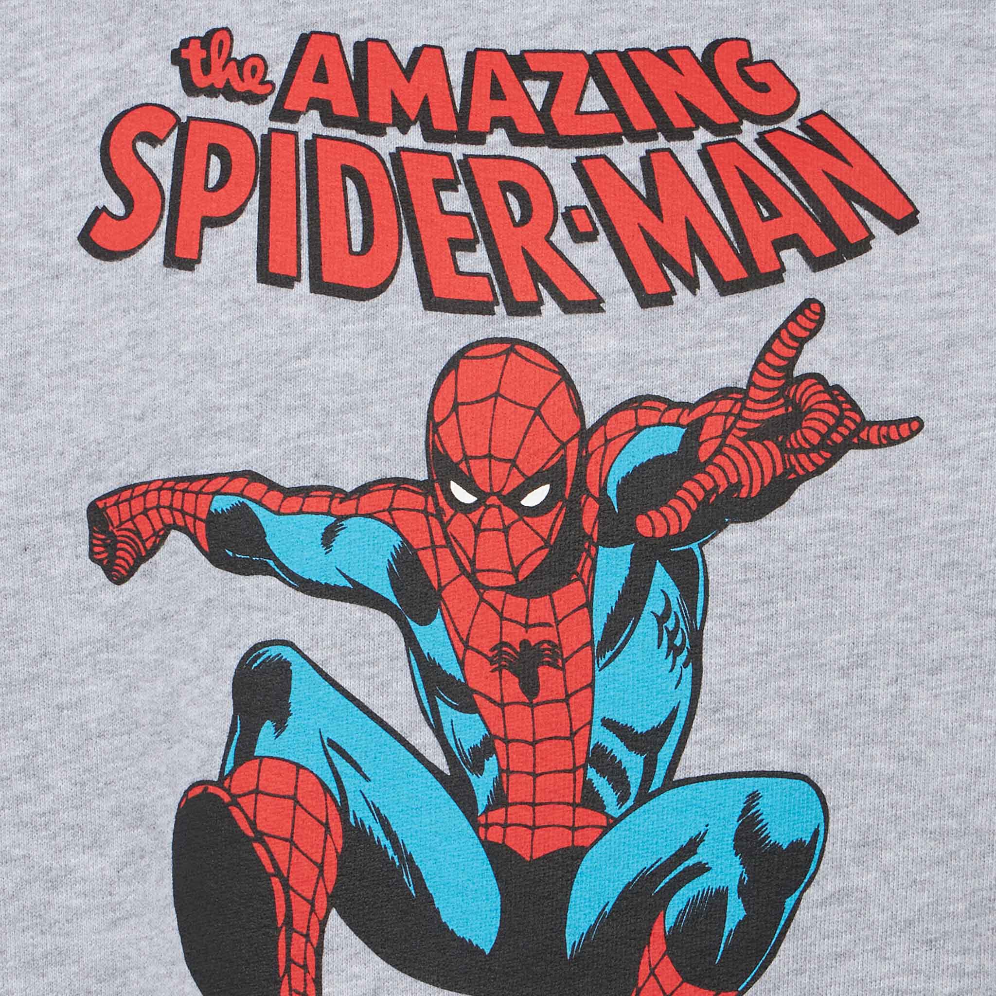 Felpa da bambino girocollo grigia con stampa Spiderman | EDIZIONE SPEC