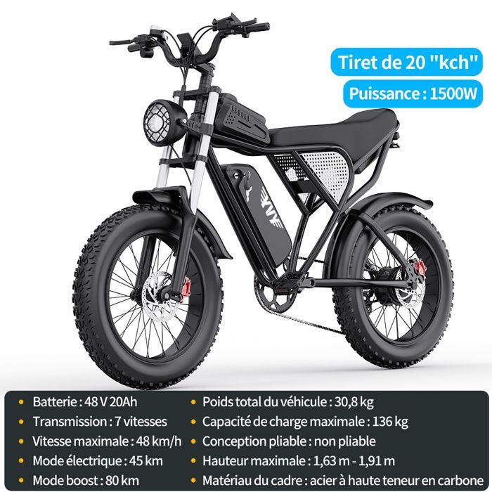 Bicicletta elettrica - Pneumatici da 20