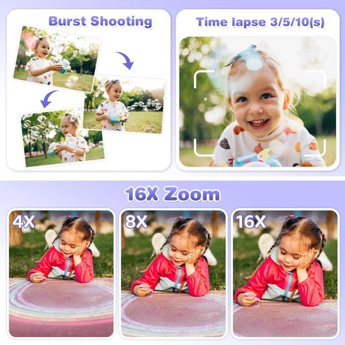 Appareil Photo Instantané Enfant 2.4