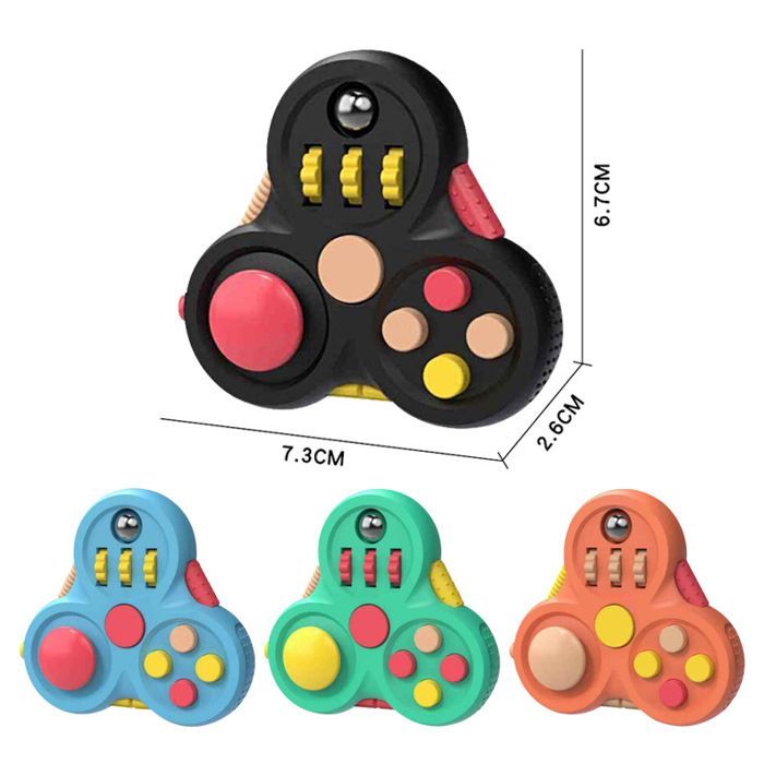 Spinner antiestrés triangular SANYU, negro, giro rápido y estable, ideal para la oficina o la escuela.