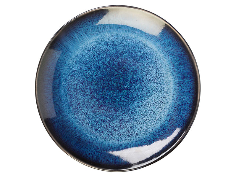 Talerz deserowy Galaxy ceramiczny niebieski