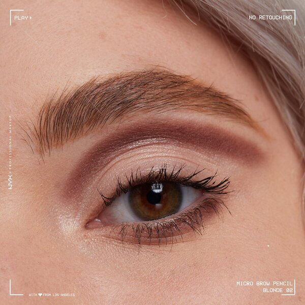 NYX Professional Makeup 01 Taupe Micro Brow Pencil antakių pieštukas