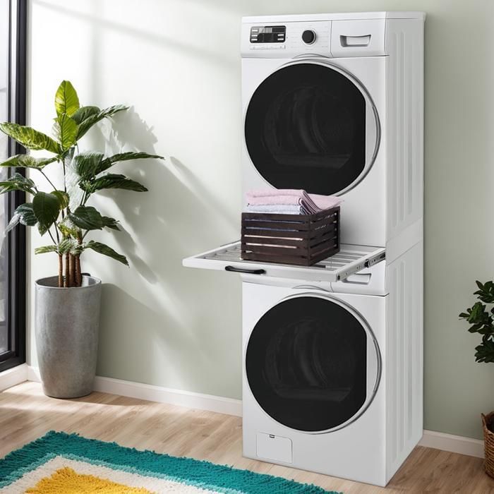 Kit de Superposition - FIMEI - 60cm - Porte-Serviettes - Installation Rapide - Blanc
