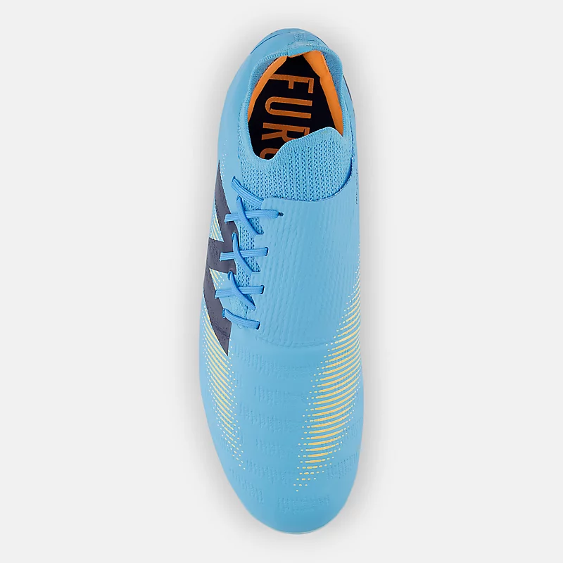 Ghete de fotbal unisex FURON DESTROY FG V7+ - Albastru deschis cu mango