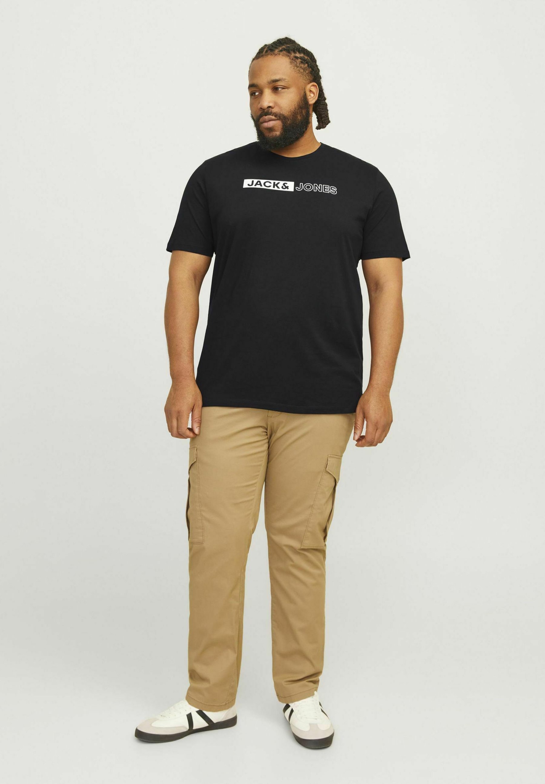 Jack & Jones Logo - Aufdruck auf T-Shirt - schwarz