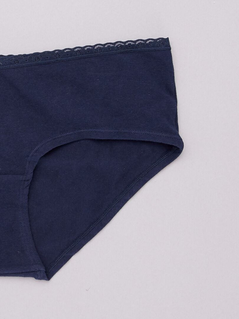 Conjunto de 3 calcinhas de maternidade - brancas