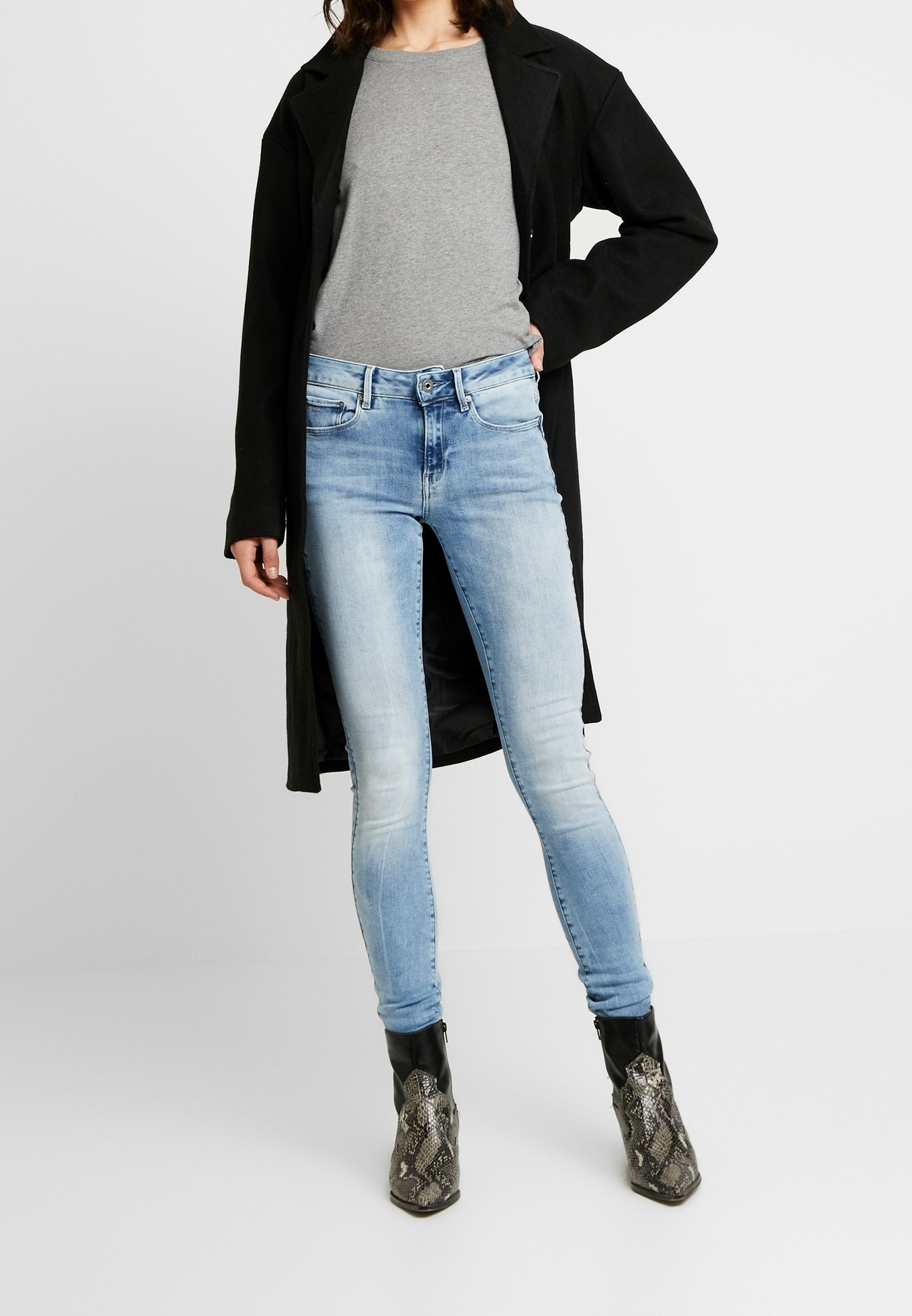 G-STAR Jeans Skinny Fit - niebieski denim