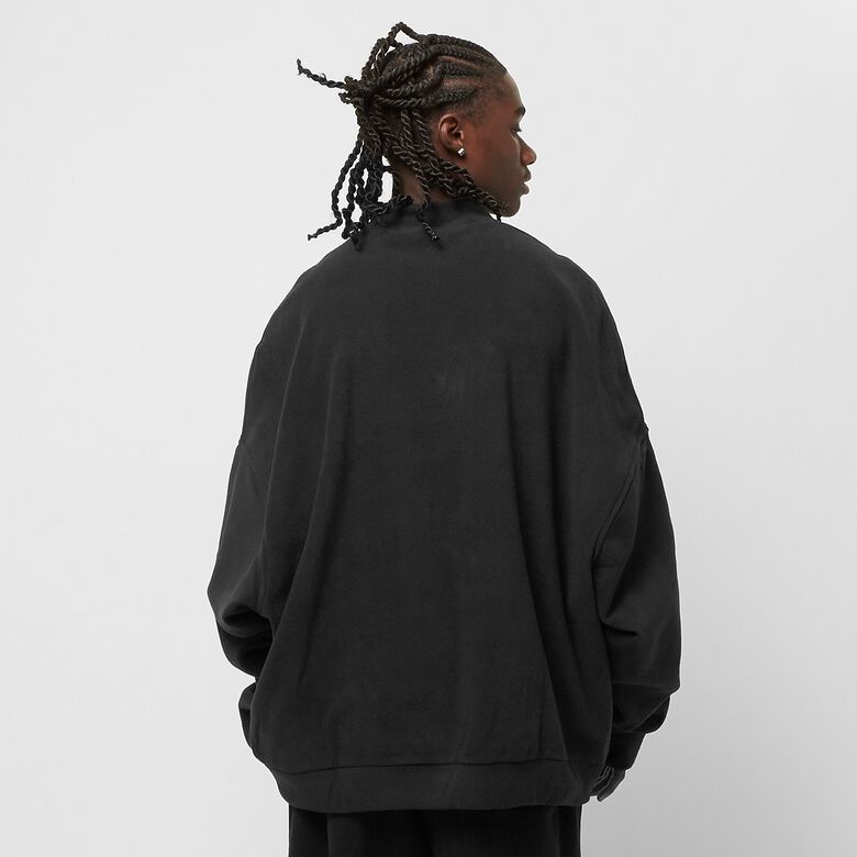 Felpa girocollo in pile oversize