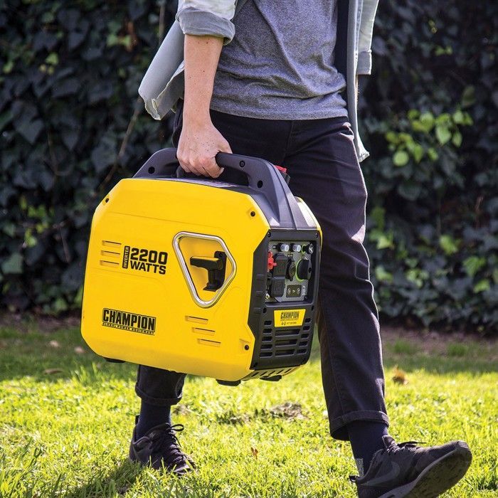 Silent 2200W Inverter Generator with 79cc 4-Stroke Petrol Engine - CHAMPION AVR Protection - 10+ Hour Run Time