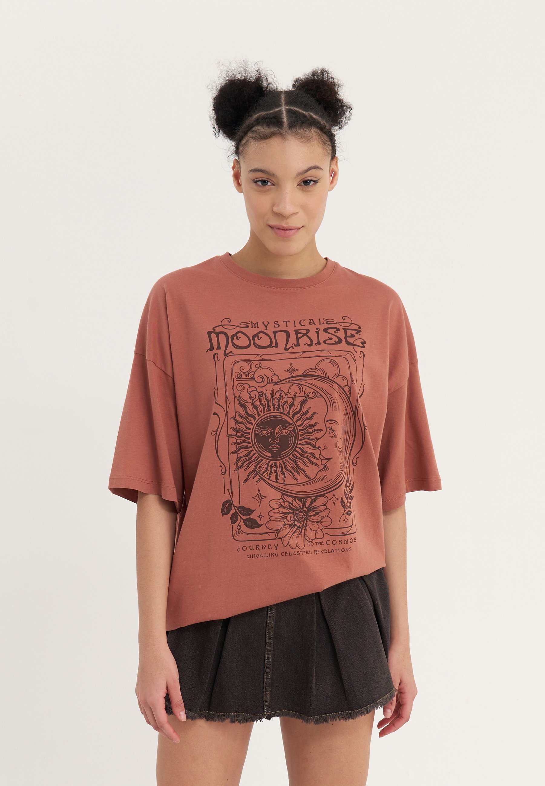 Even&Odd Print T-shirt - bruin