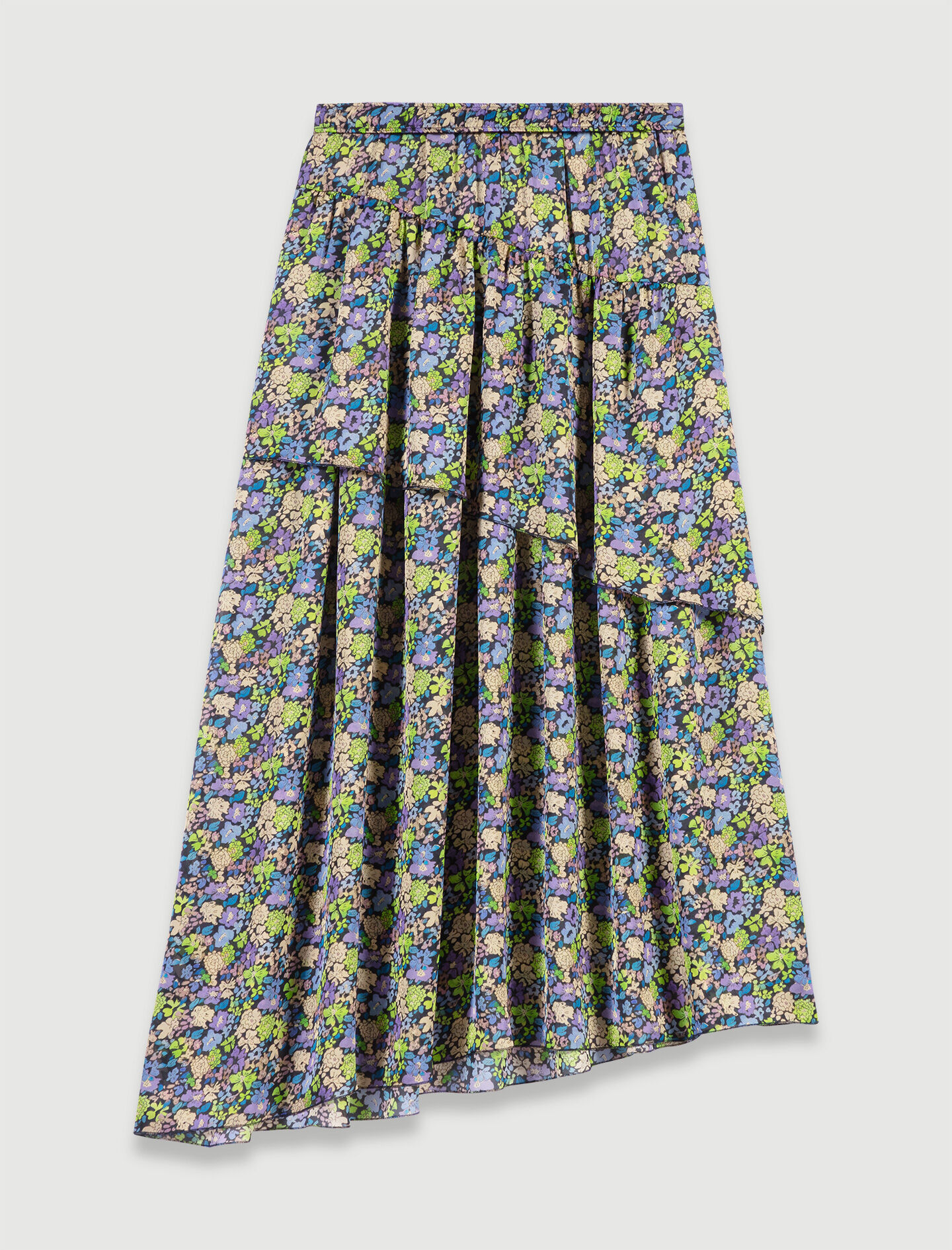 Lange rok met bloemenprint - Lente Multico