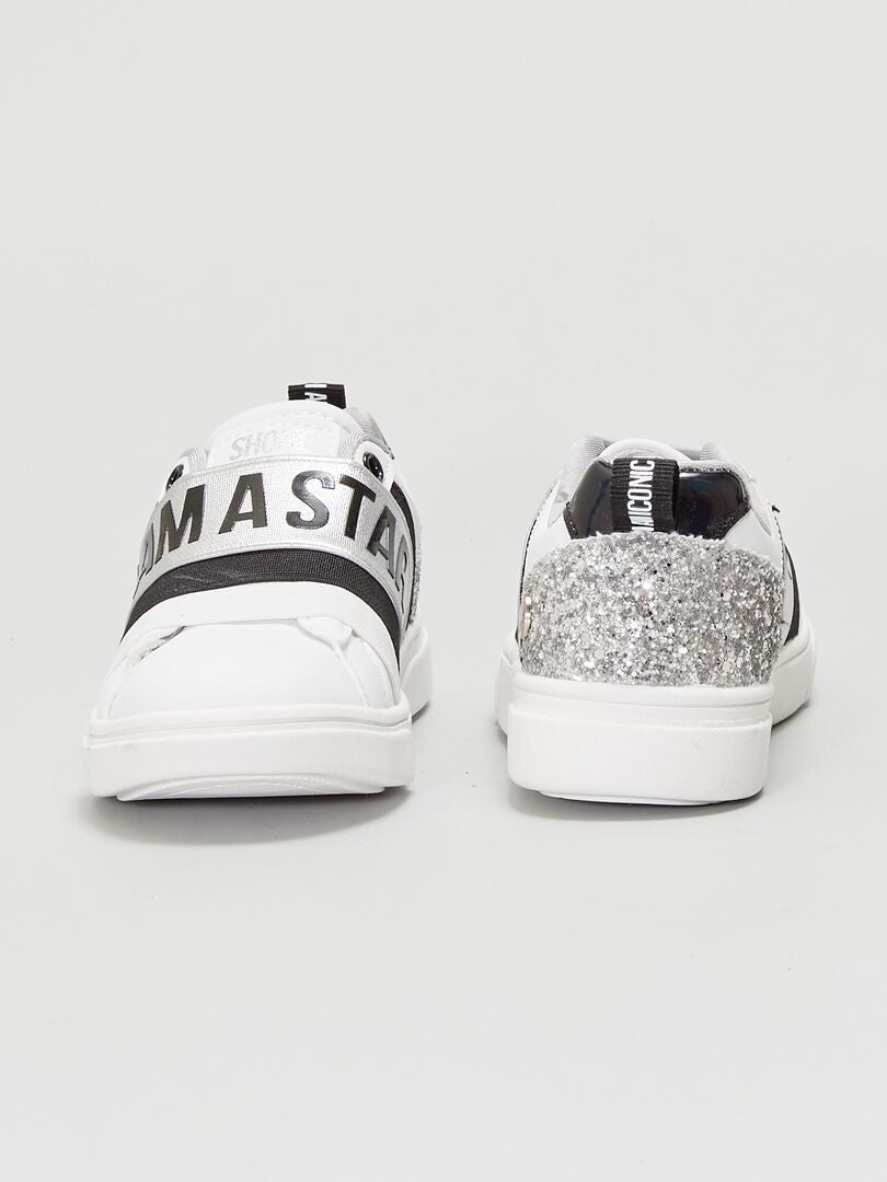 Lage sneakers - 'Ik ben een ster' - wit