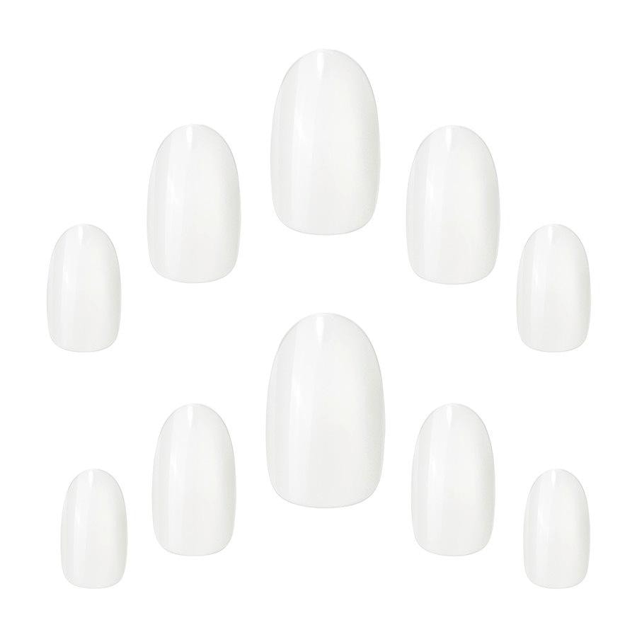 Uñas postizas Elegant Touch, ovaladas, sin esmalte – 1 unidad