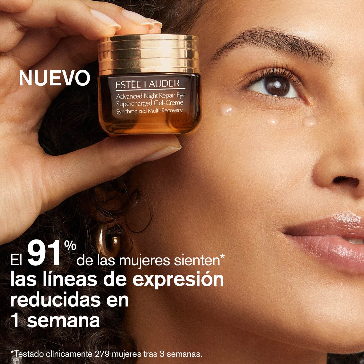 Gel-krema protiv podočnjaka i starenja za područje oko očiju Advanced Night Repair Eye Supercharged Luksuzna nega za područje oko očiju