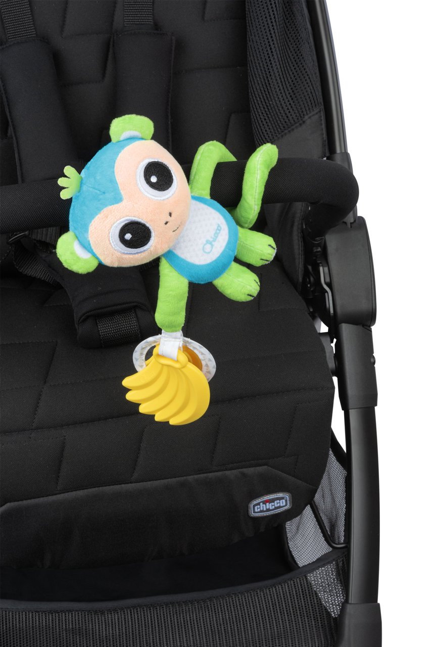 Peluche singe pour poussette