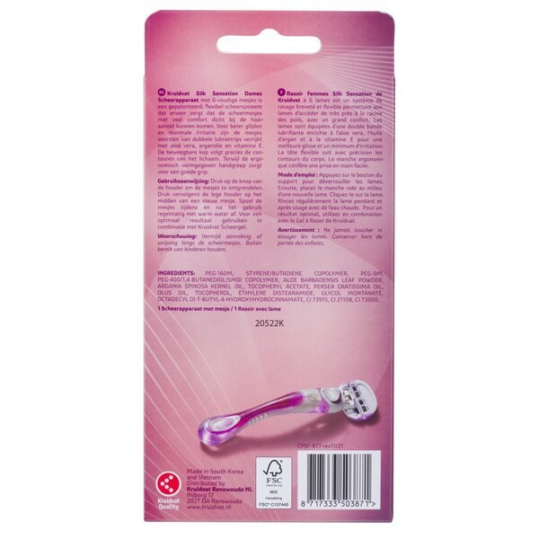 Kruidvat 6 Silk Sensation skuveklis<br>