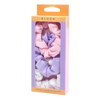 Bloom Beauty Satin Scrunchies -joustosetti, 3 kpl, 3 kpl