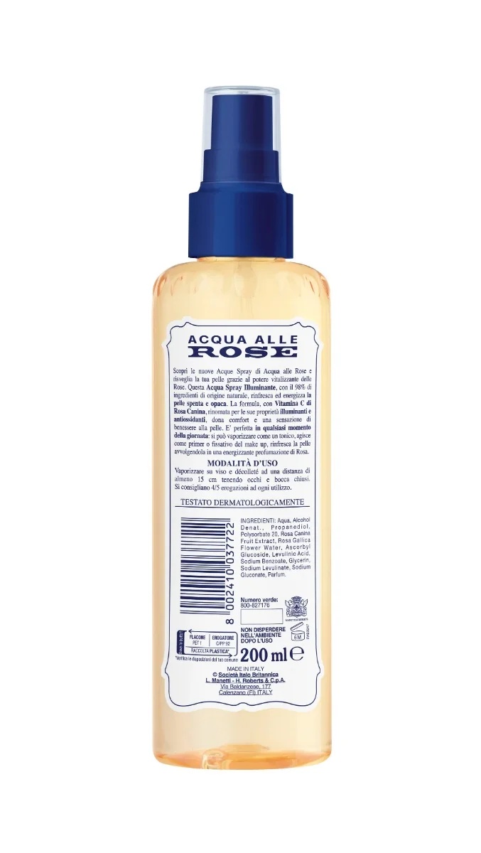 ÁGUA DE ROSAS Água de rosas - spray iluminador 200 ml Refrescante e energizante