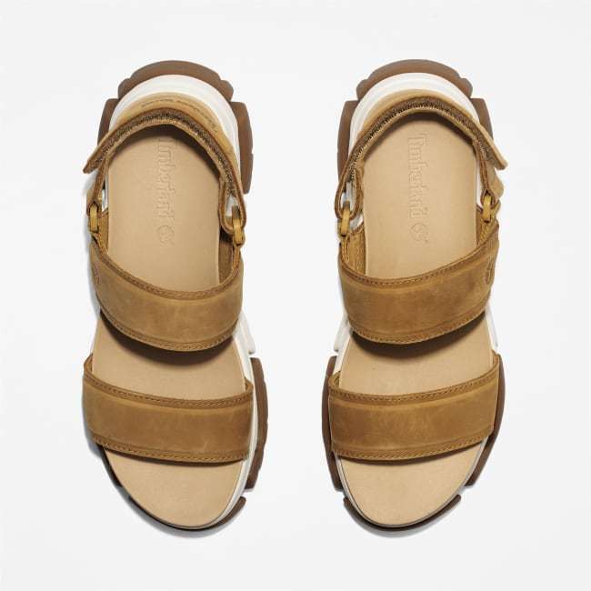 Sandalo a Doppia Fascia Adley Way da Donna in                giallo