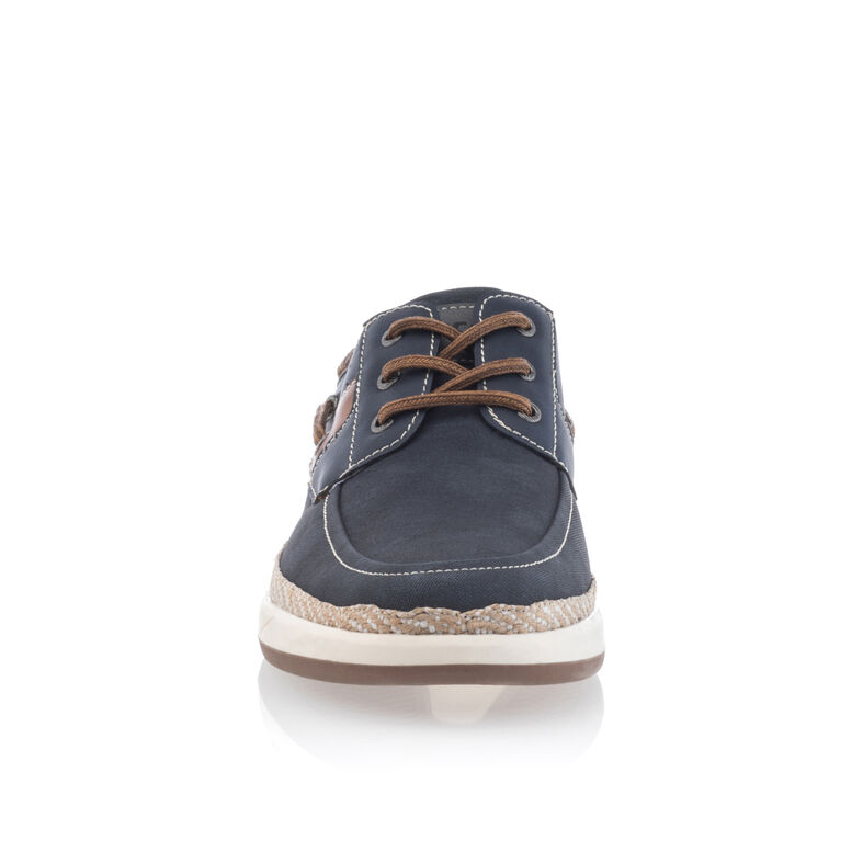 Blå loafers/båtsko for menn