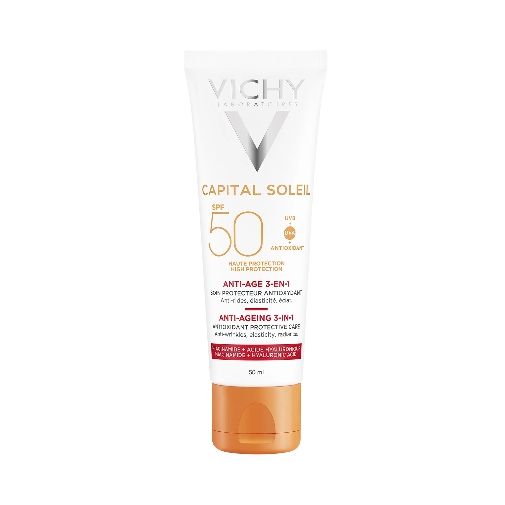 VICHY Vichy Idéal Soleil 3-in-1 Anti-Aging Zonnebrandcrème SPF 50 Hoge Bescherming