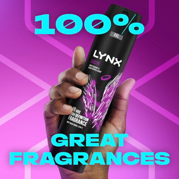 Lynx deodorant aerosol tělový sprej XXL Excite 250ml